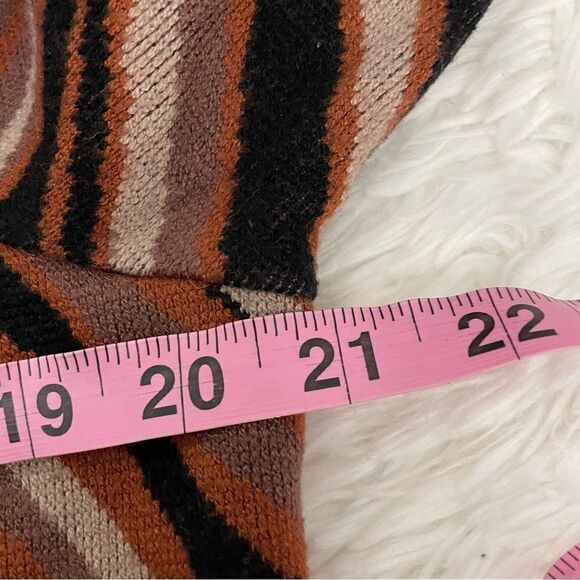 Dennis Basso Jacquard Open Front Knit Cardigan Sweater Safari Print sz US Large - Picture 11 of 12